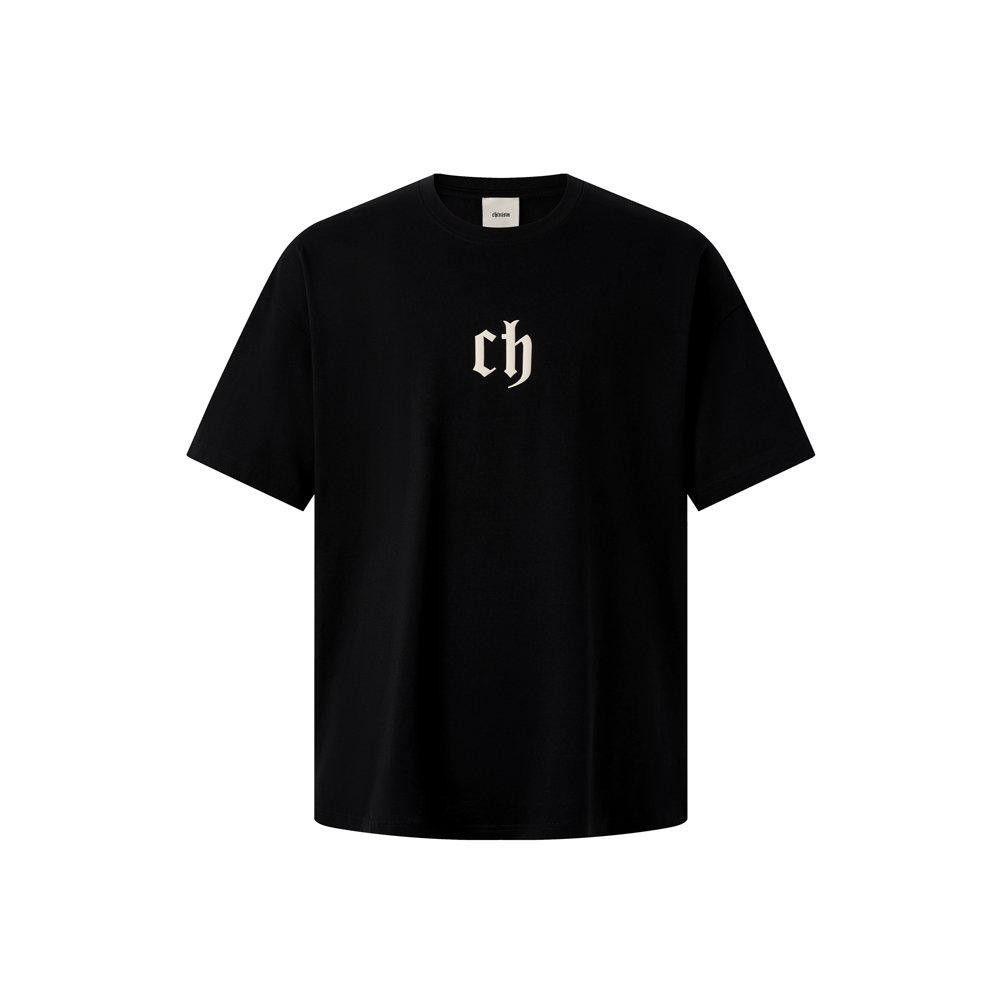 Chinism Rubber Logo Tee - Black