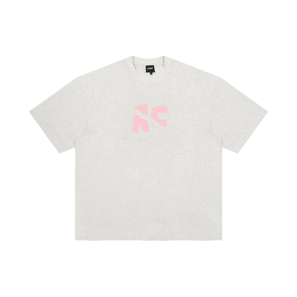 Achock Slogan Contrast Tee - Grey