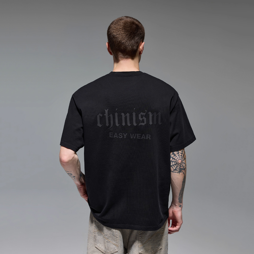 Chinism American Script Tee - Black