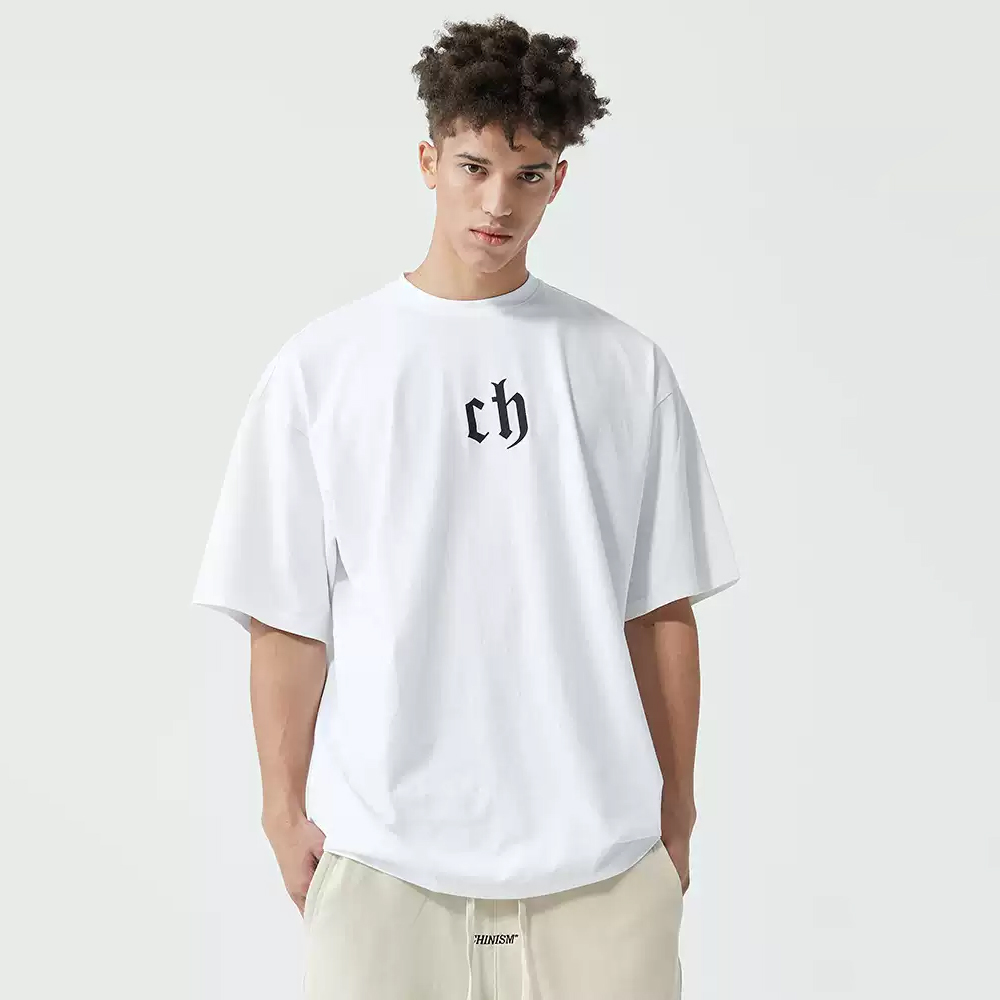 Chinism Rubber Logo Tee - White