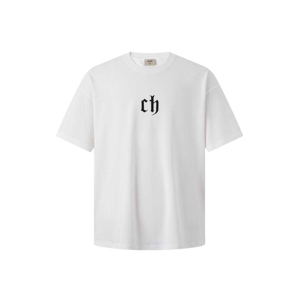 Chinism Rubber Logo Tee - White