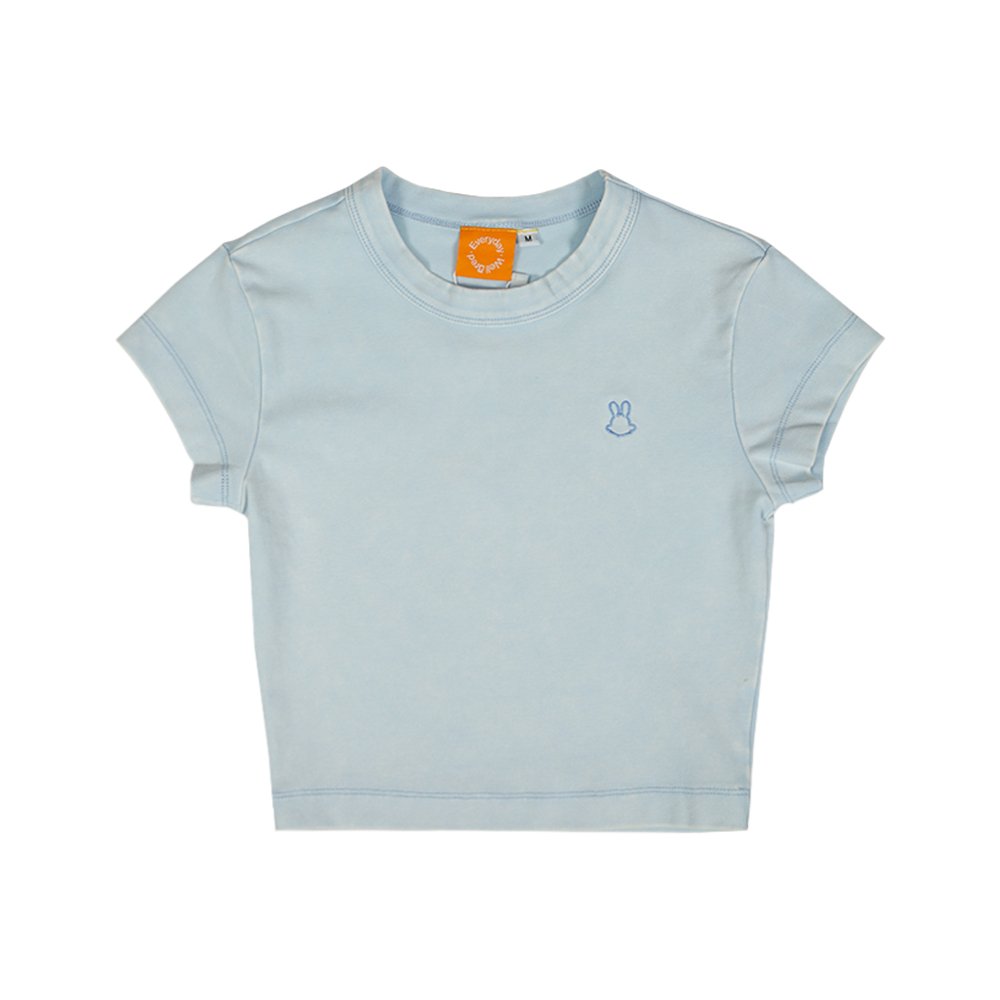 Wb Everyday Rabbit Eco-Cloud Crop Tee - Blue