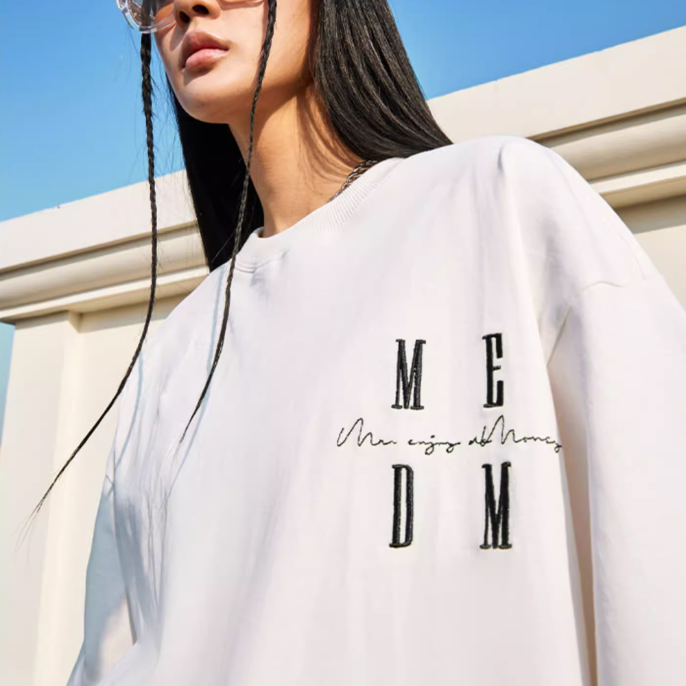 MEDM Basic Emb Logo Tee - White
