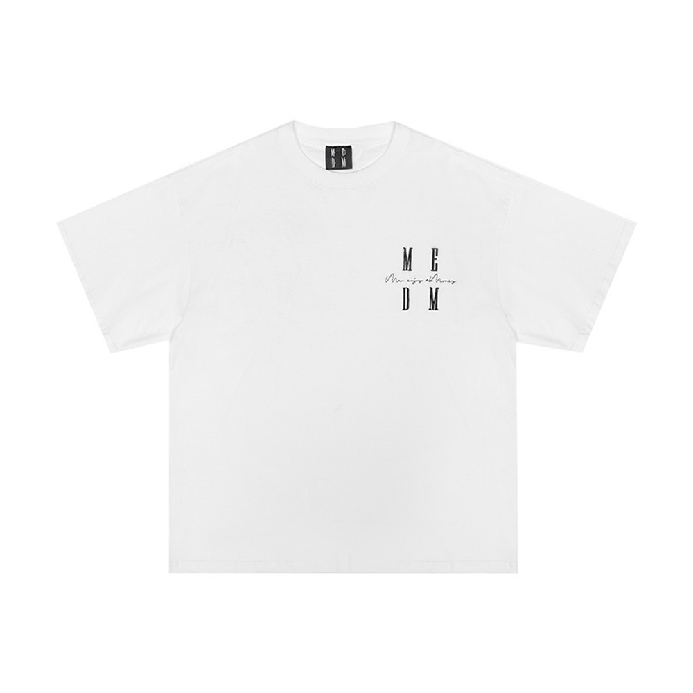 MEDM Basic Emb Logo Tee - White