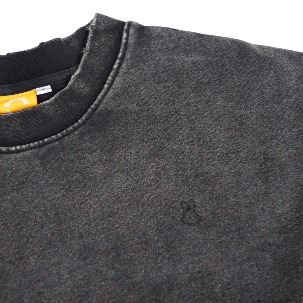 WB Everyday Wm Wsh L/S Crop Top - Black