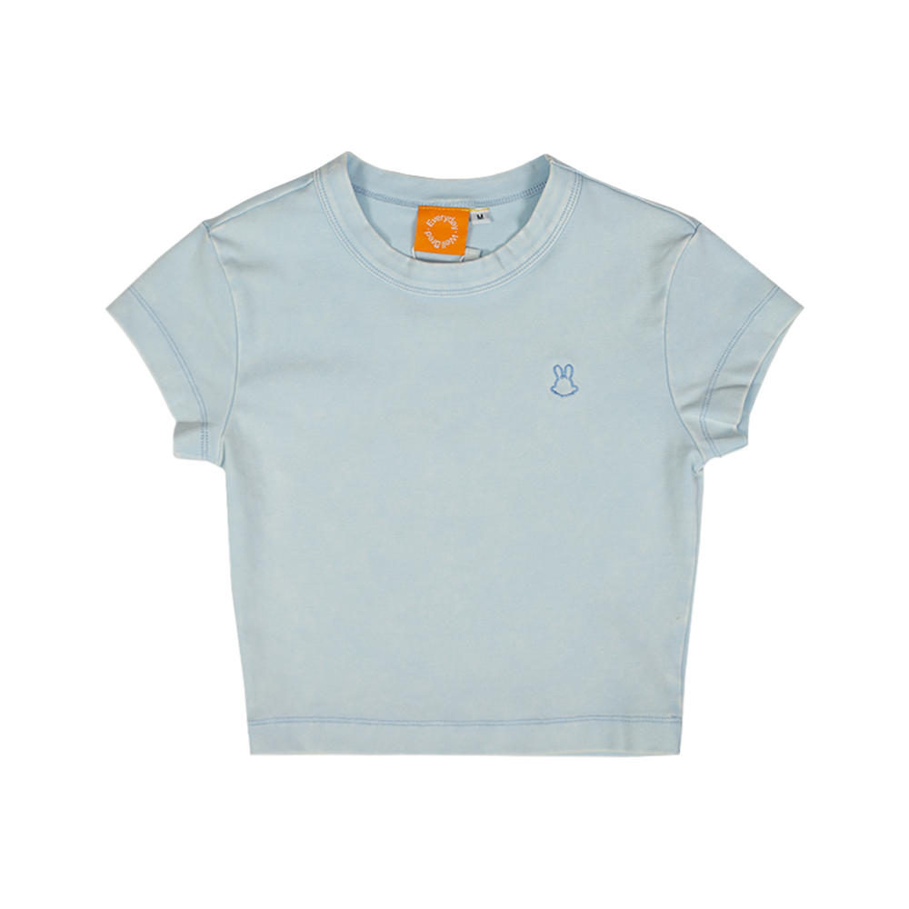 Wb Everyday Rabbit Eco-Cloud Crop Tee - Blue