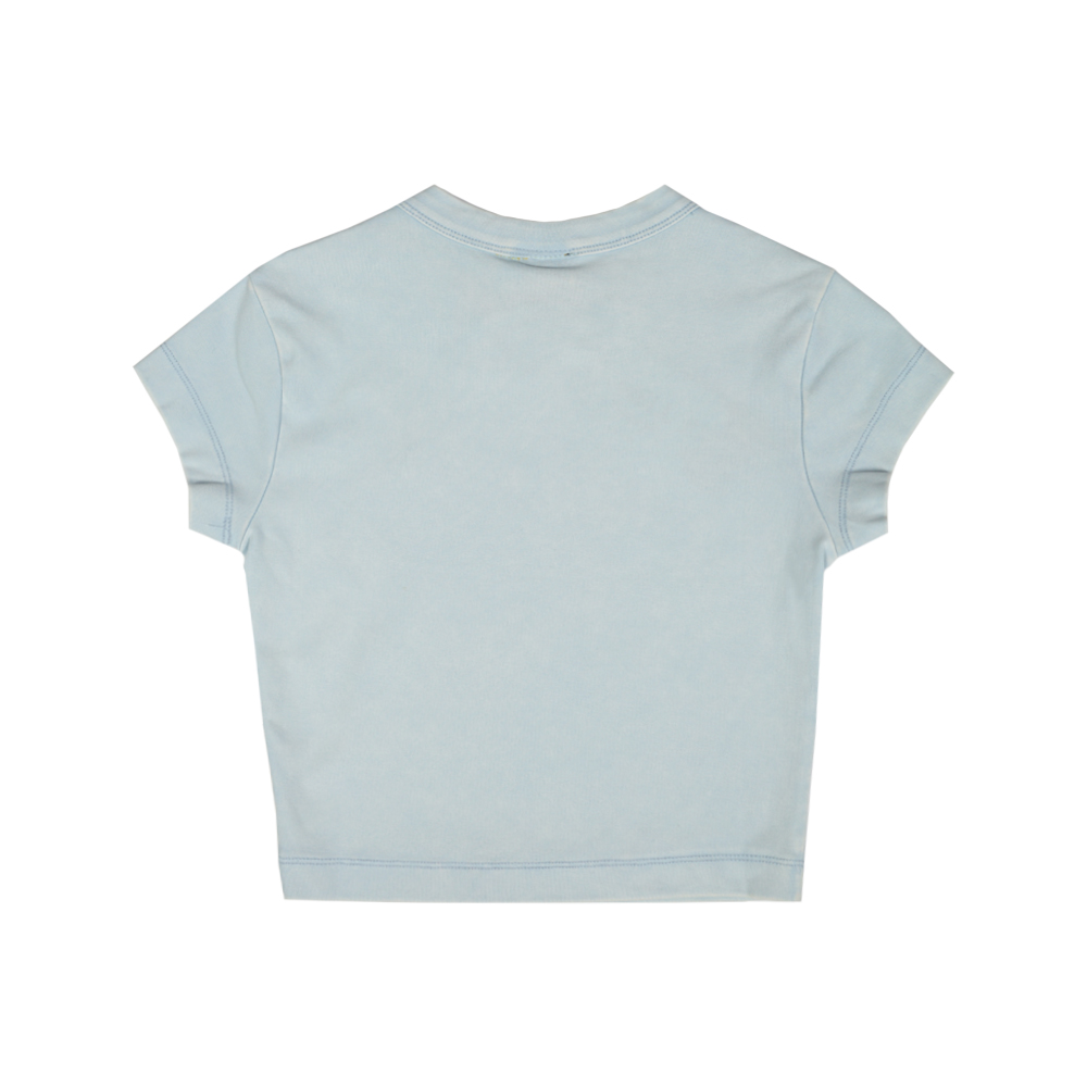 Wb Everyday Rabbit Eco-Cloud Crop Tee - Blue