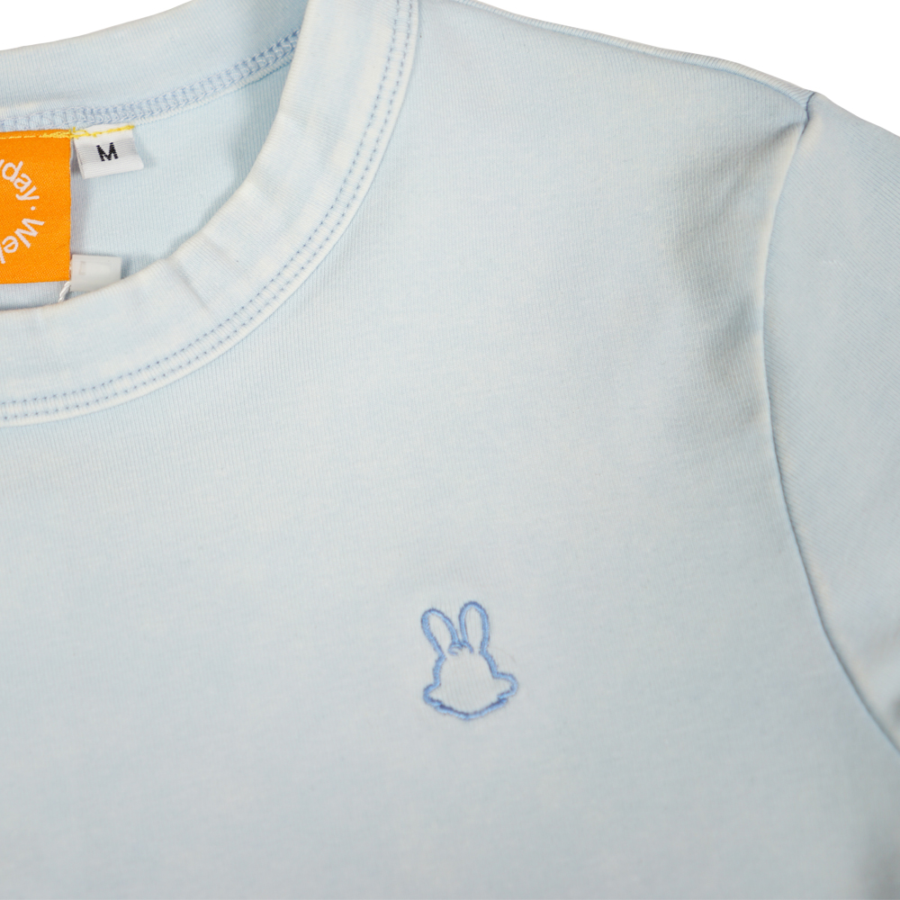 Wb Everyday Rabbit Eco-Cloud Crop Tee - Blue
