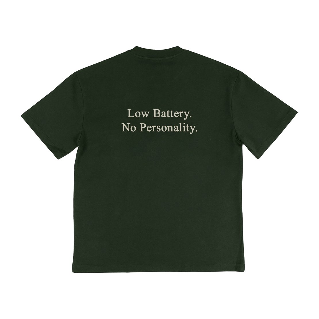 WellBred Club &ldquo;Low Battery&rdquo; Tee - Green