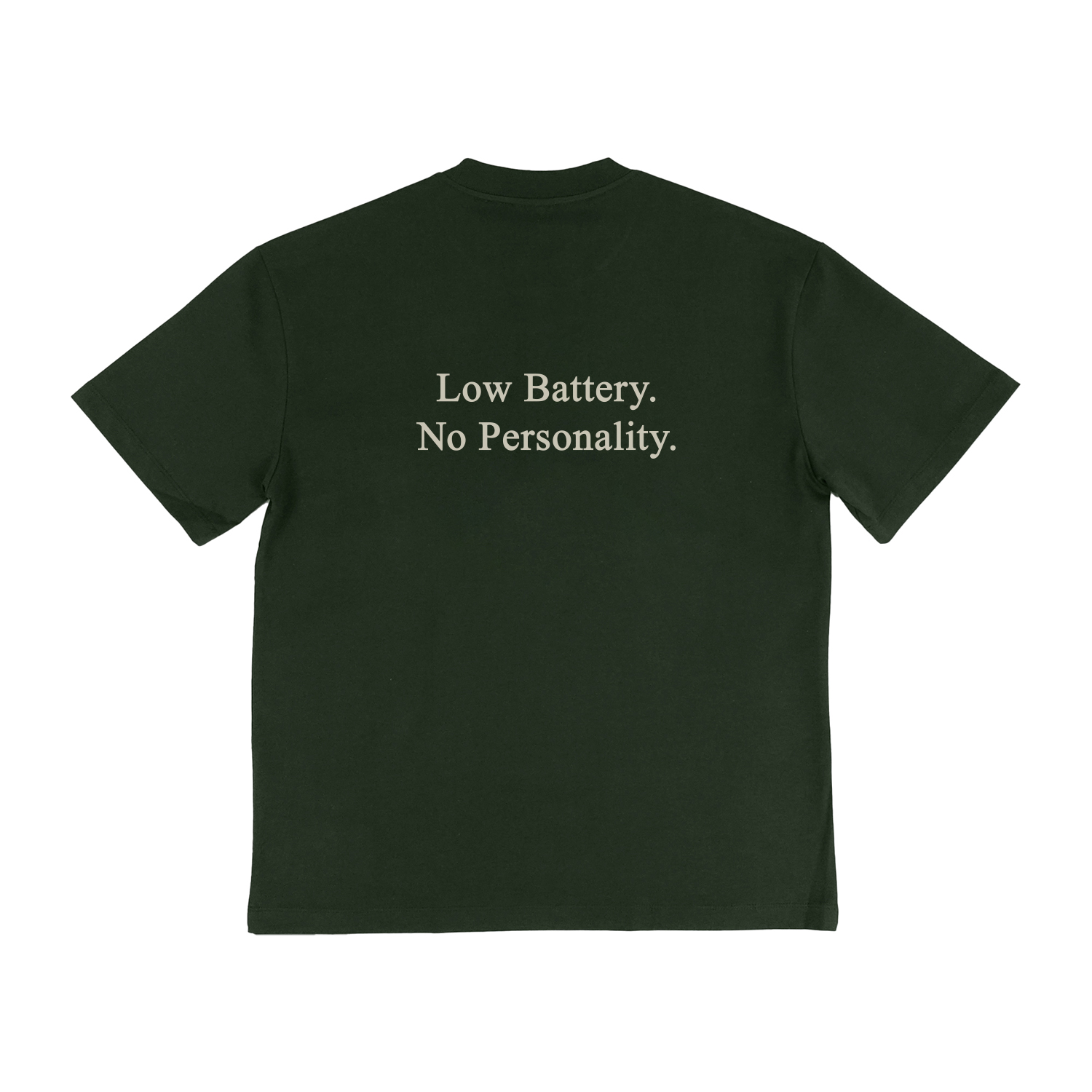 WellBred Club “Low Battery” Tee - Green