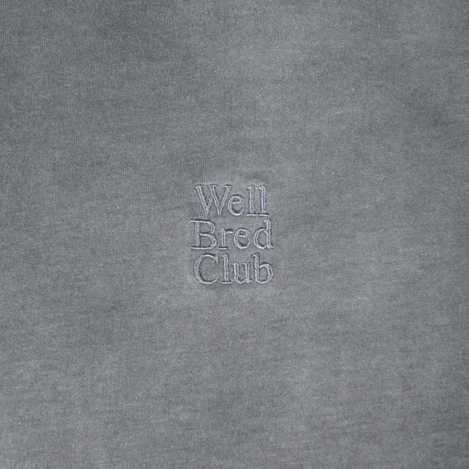 Wellbred Club "Font" Distressed Wsh Tee - Grey