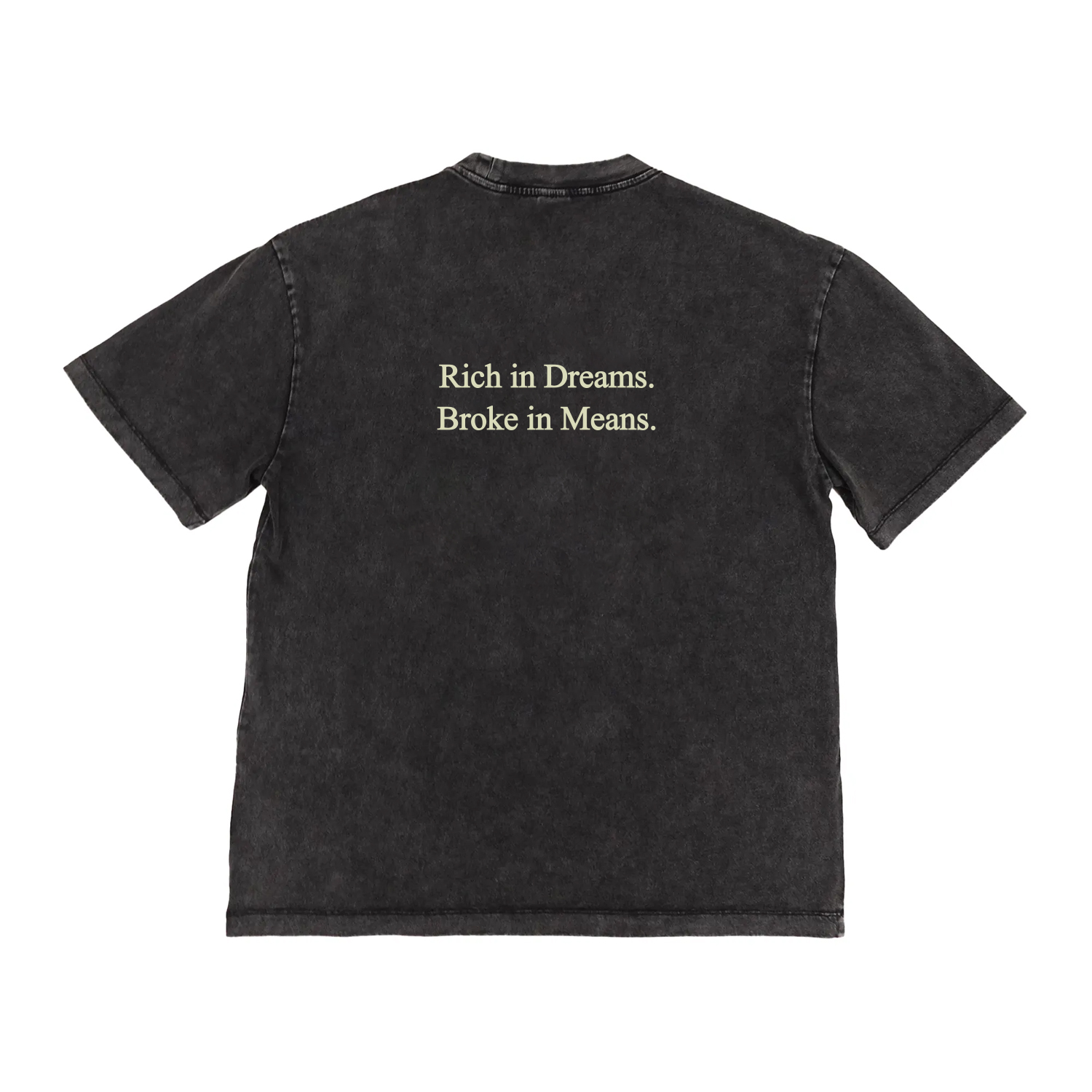 WellBred Club “Rich In Dreams” Wash Tee - Black