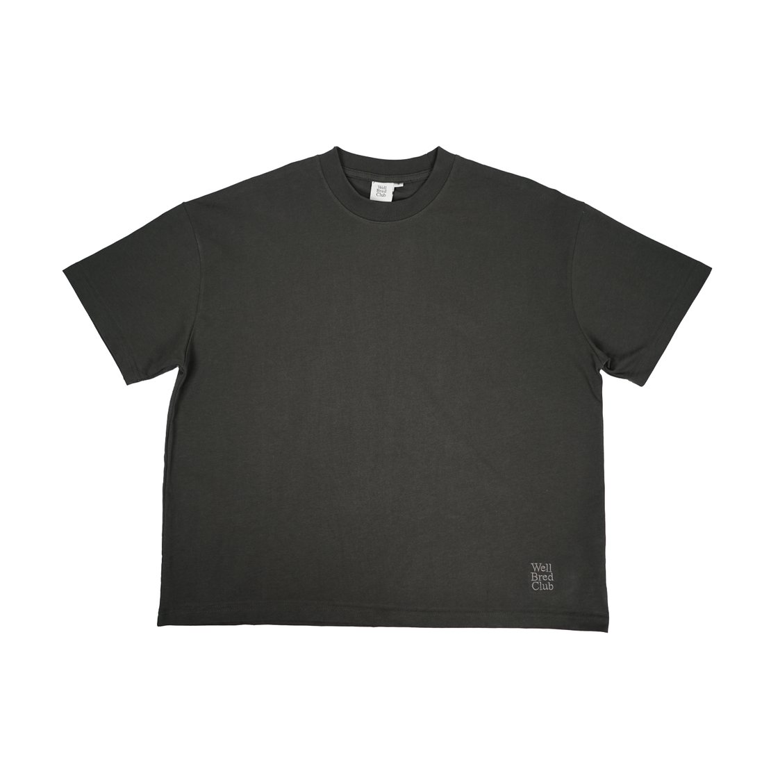 Wellbred Club Boxy Cropped Tee - Grey