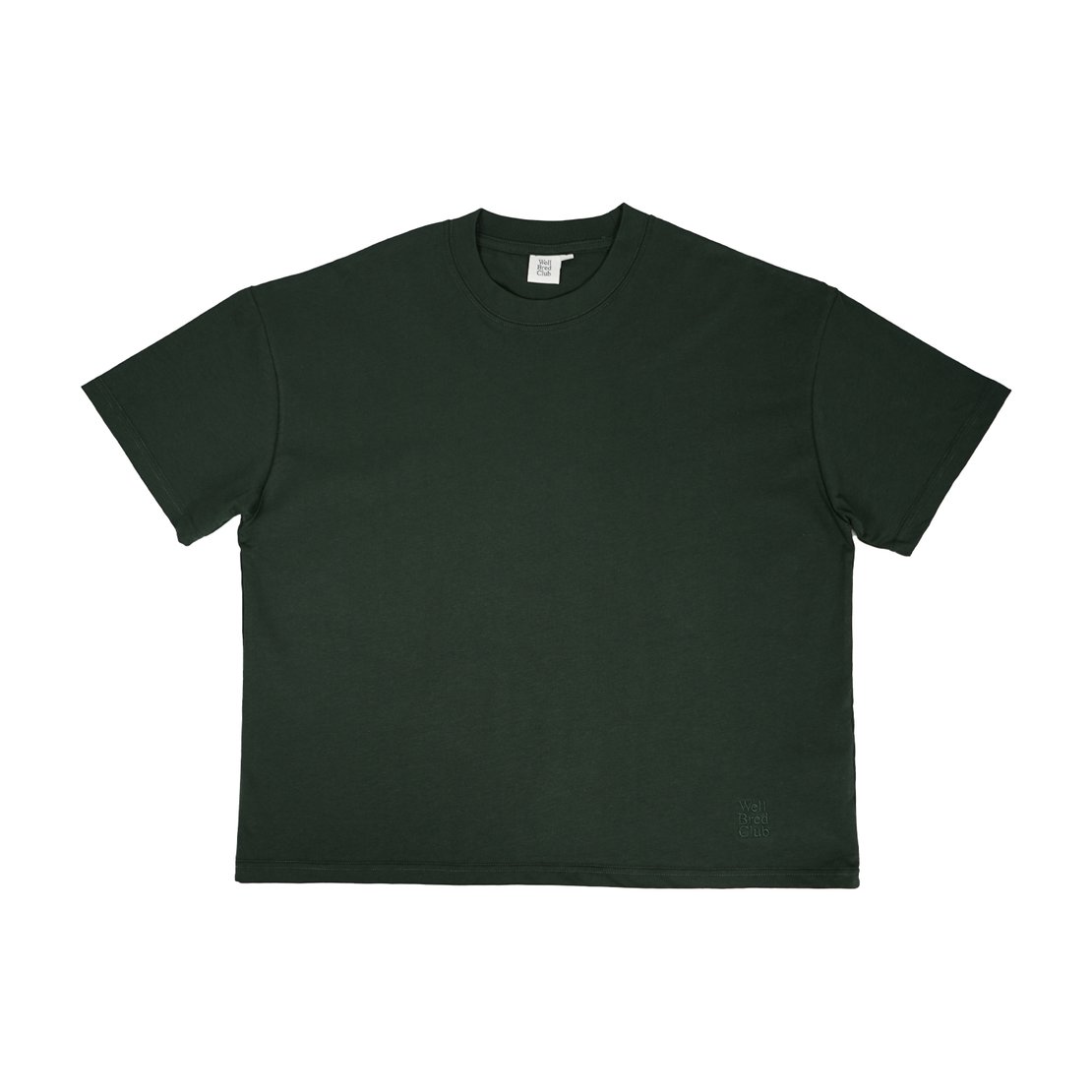 Wellbred Club Boxy Cropped Tee - Green
