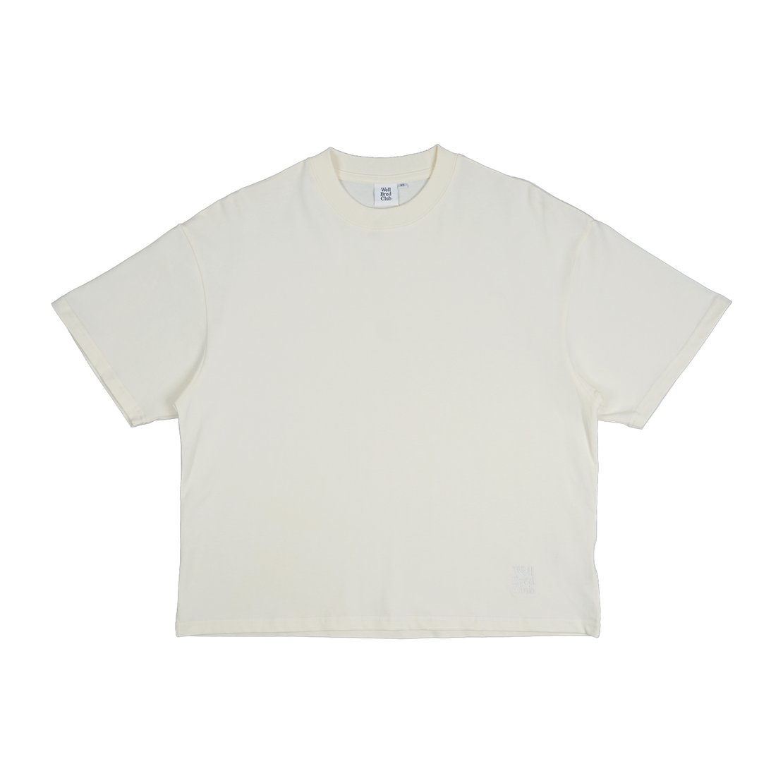 Wellbred Club Boxy Cropped Tee - Cream