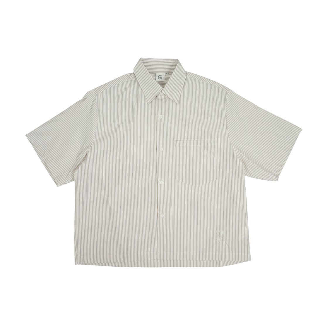 Wellbred Club Boxy Cropped Shirt - Beige