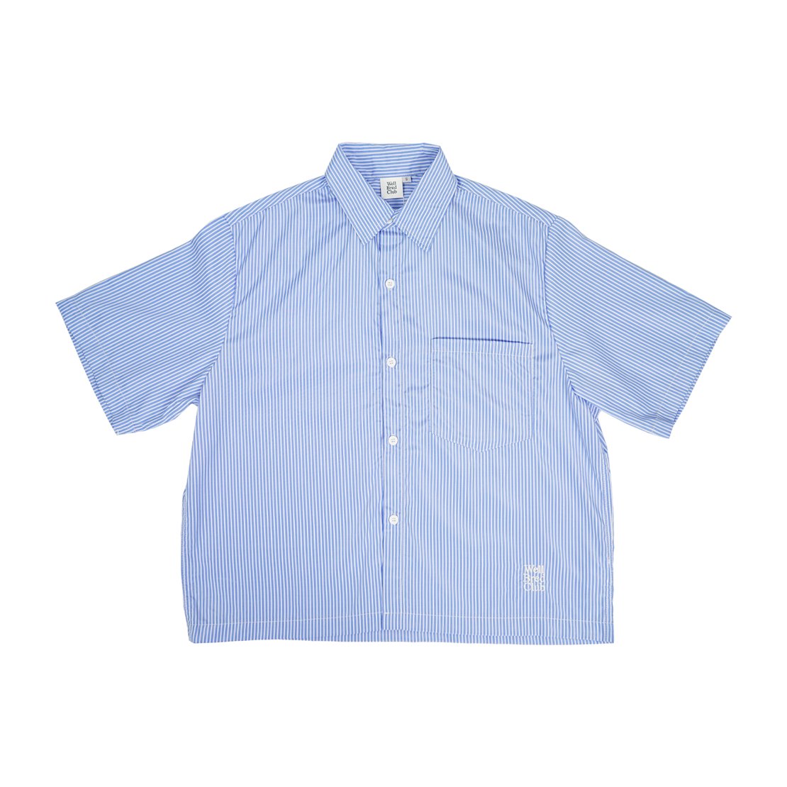 Wellbred Club Boxy Cropped Shirt - Blue