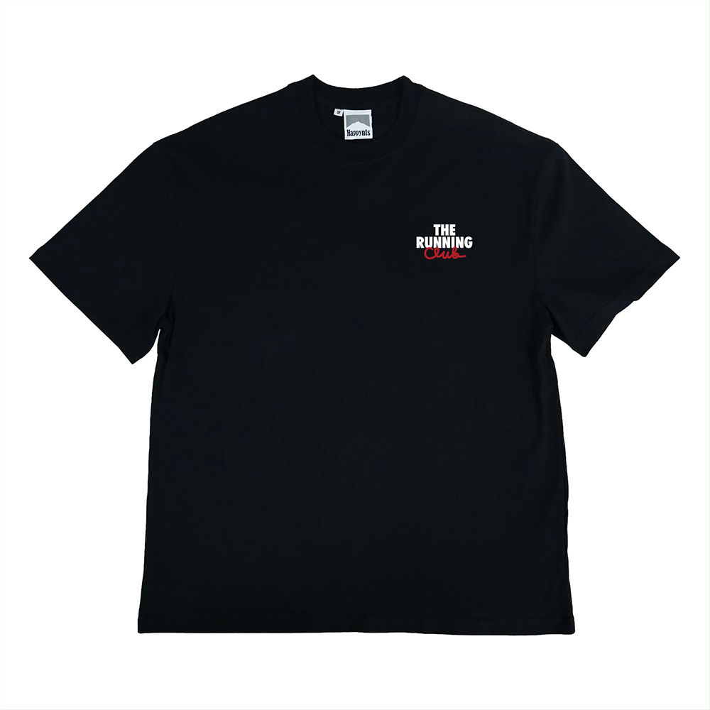 Happynauts The Running Club Tee - Black