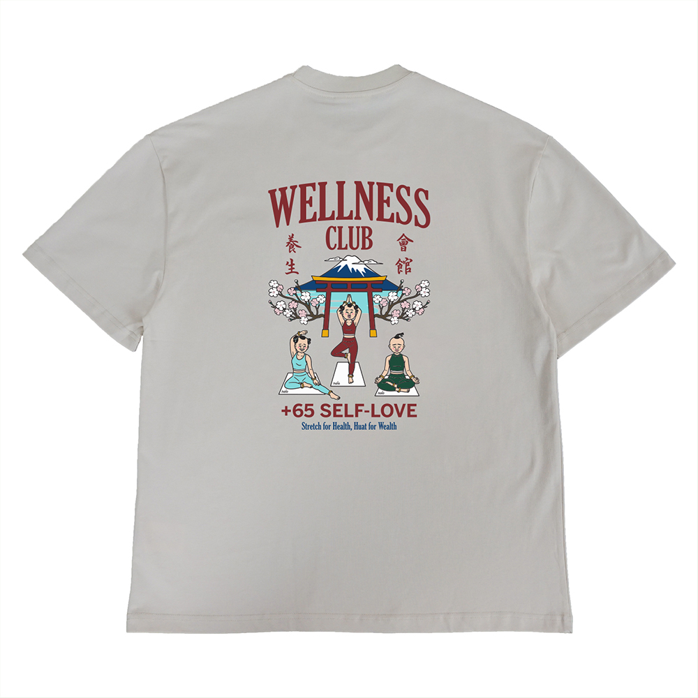 Happynauts The Wellness Club Tee - Beige