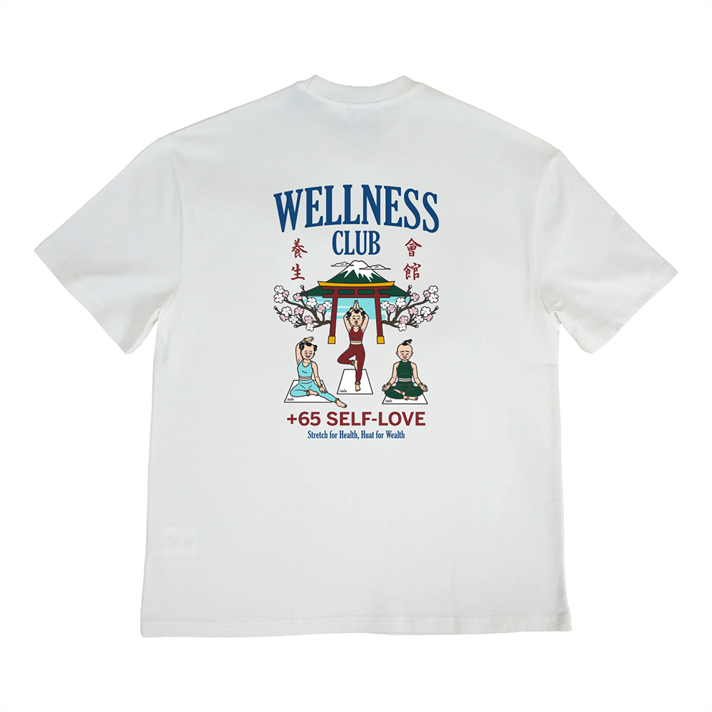 Happynauts The Wellness Club Tee - White