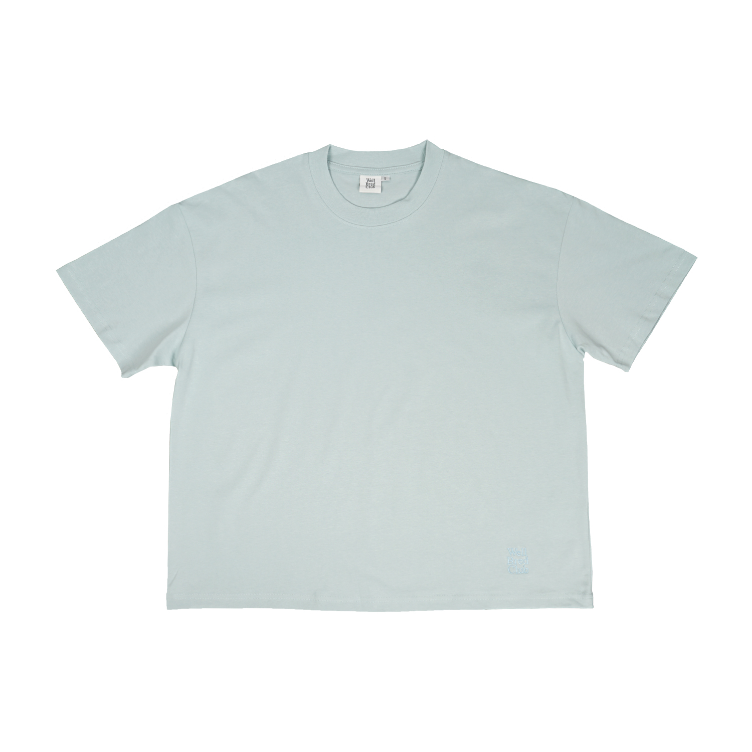 Wellbred Club Boxy Cropped Tee - Blue