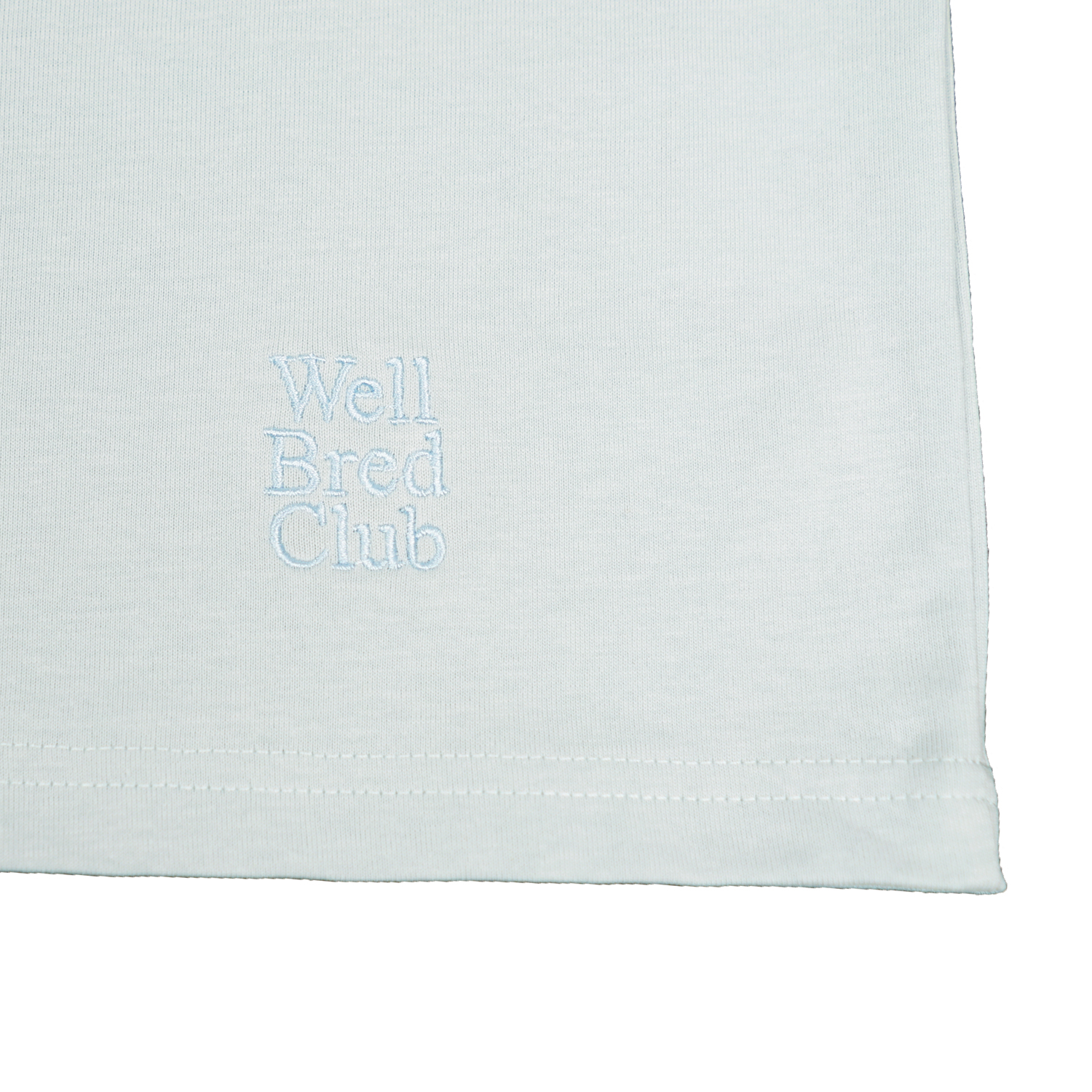 Wellbred Club Boxy Cropped Tee - Blue