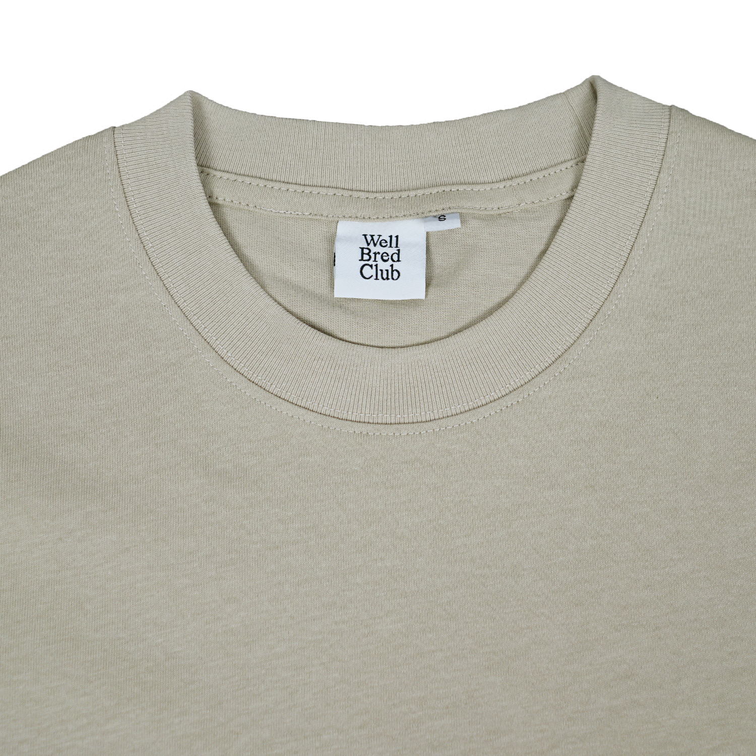 Wellbred Club Boxy Cropped Tee - Khaki