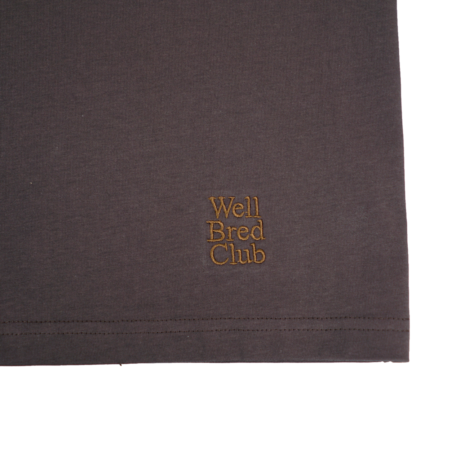 Wellbred Club Boxy Cropped Tee - Coffee