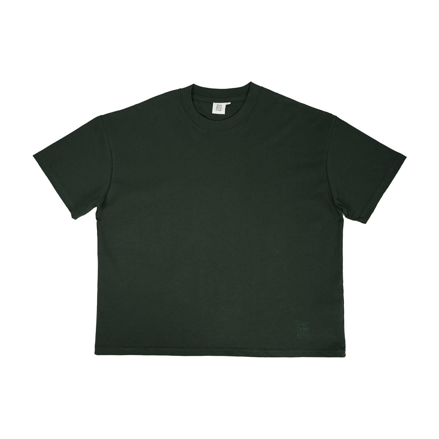 Wellbred Club Boxy Cropped Tee - Green