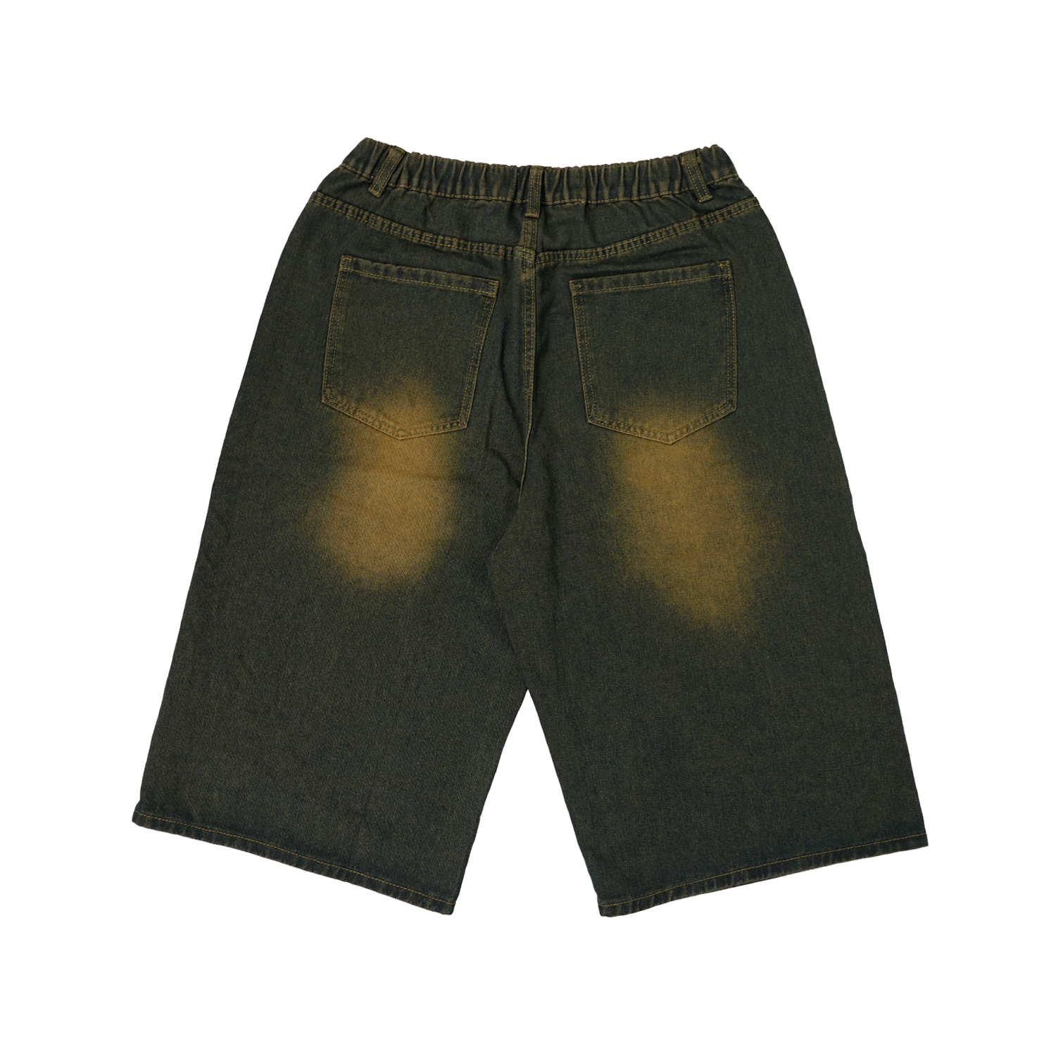 Wellbred Club Washed Jorts - Blue Denim