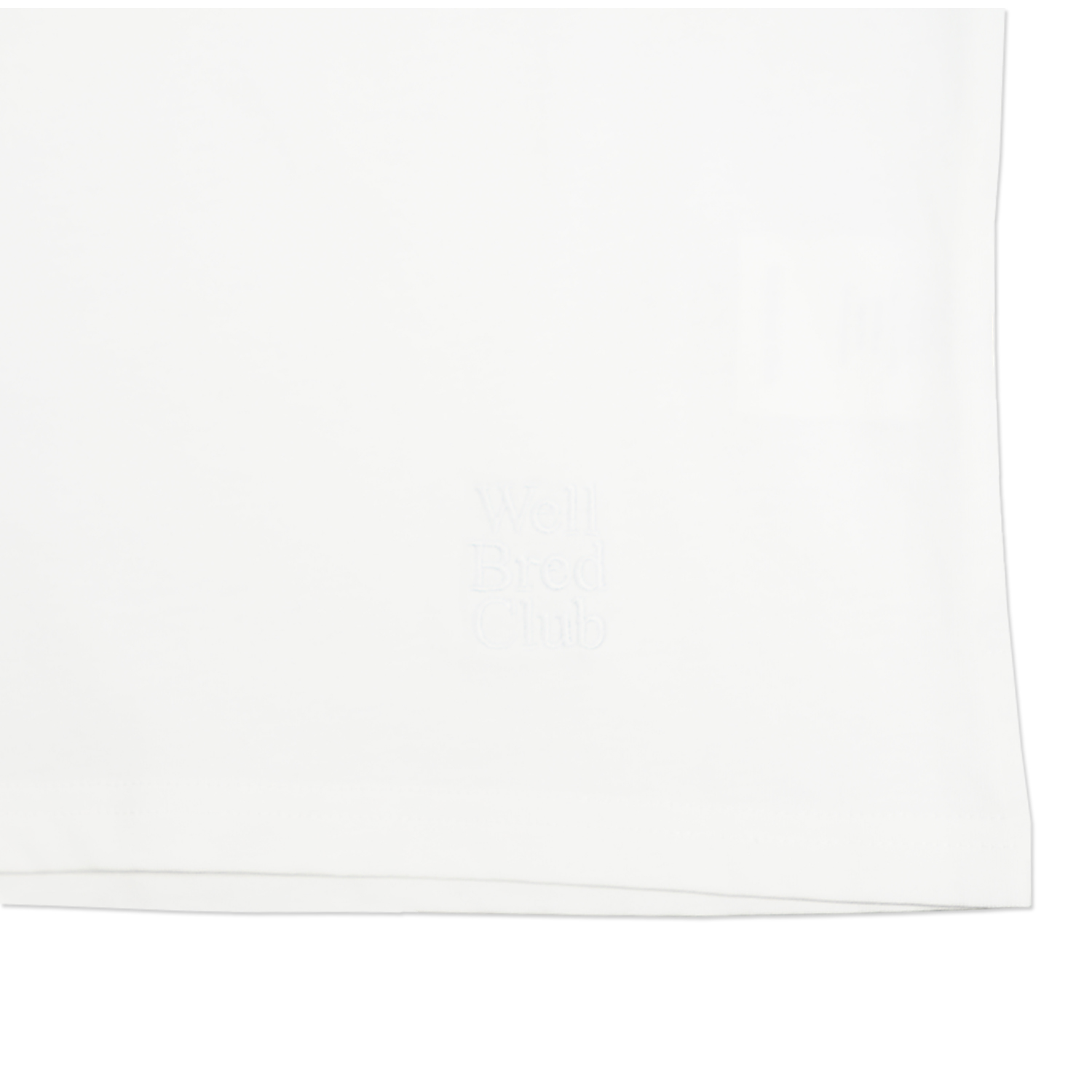 Wellbred Club Boxy Cropped Tee - White