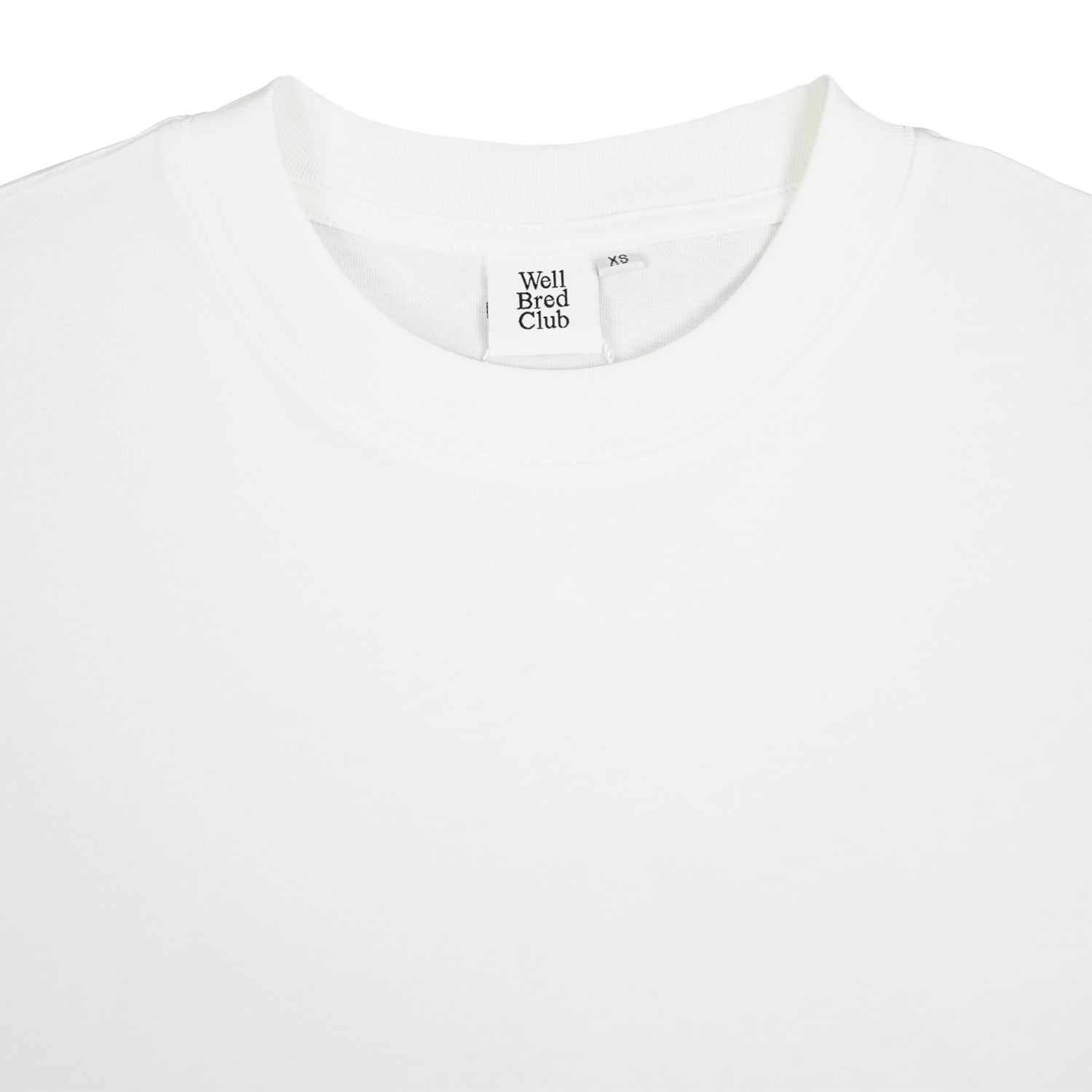 Wellbred Club Boxy Cropped Tee - White