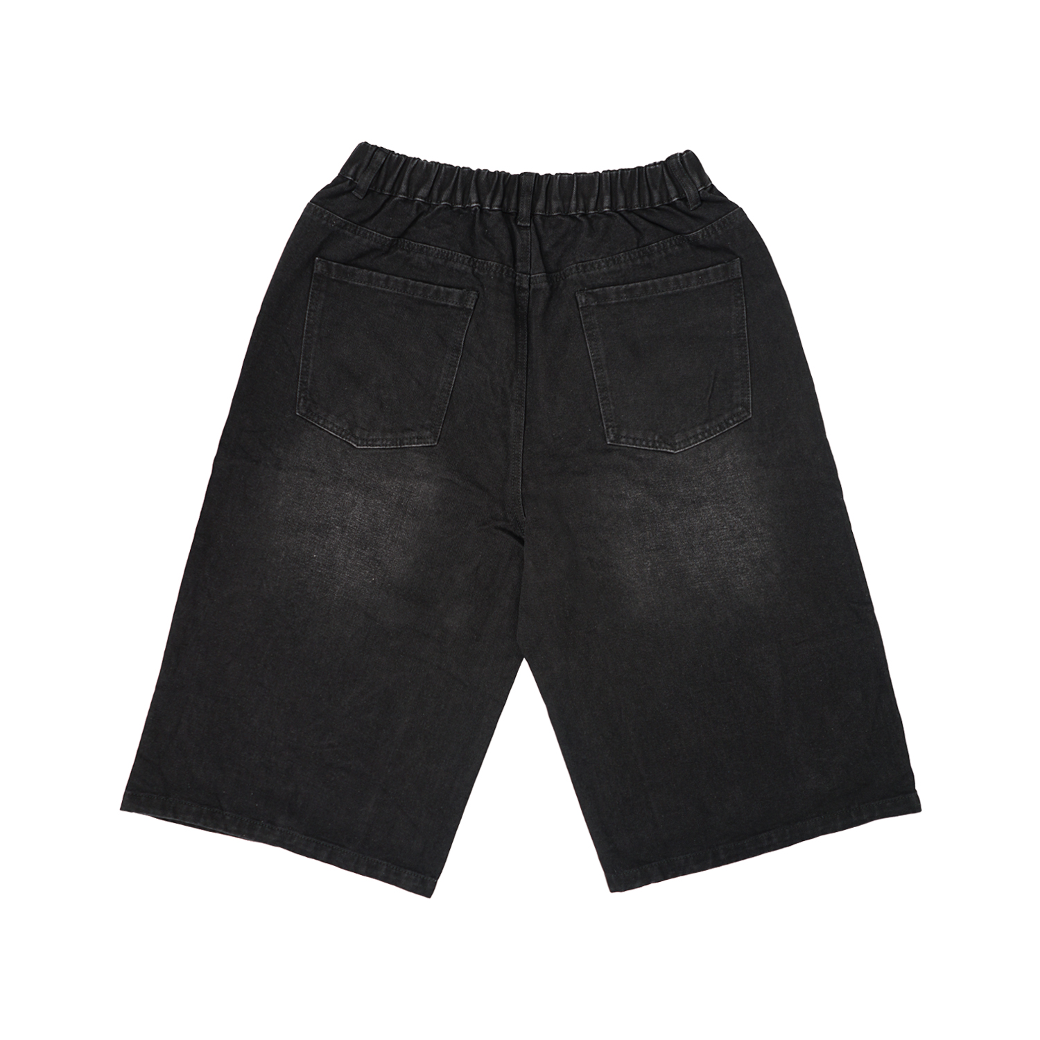Wellbred Club Washed Jorts - Black Denim