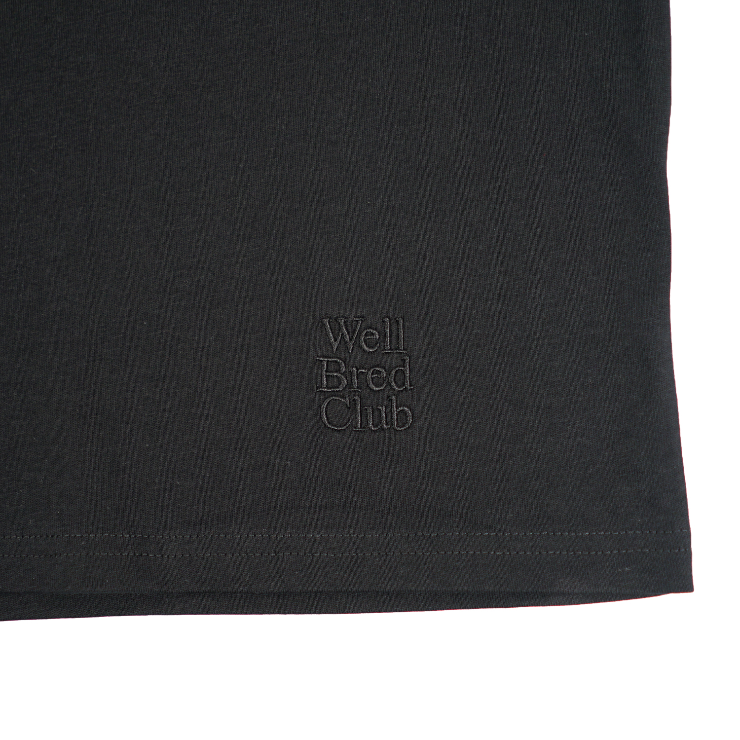 Wellbred Club Boxy Cropped Tee - Black