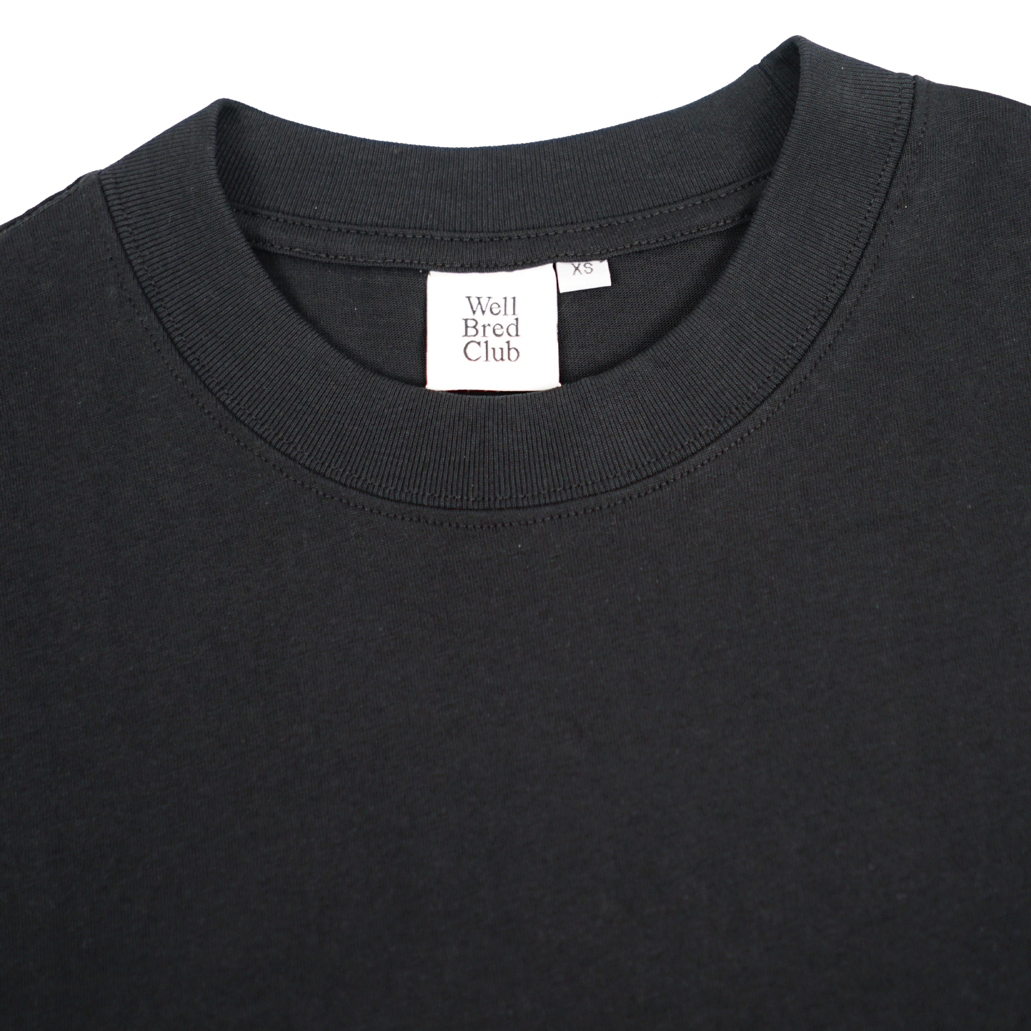 Wellbred Club Boxy Cropped Tee - Black