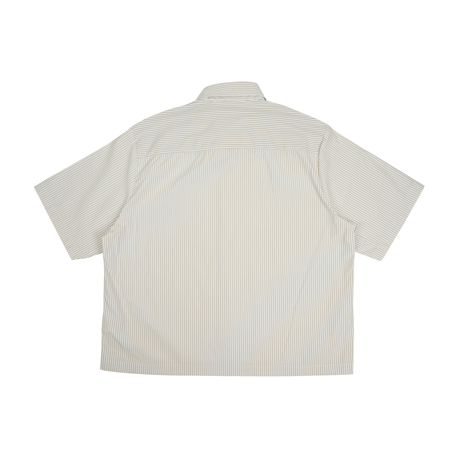 Wellbred Club Boxy Cropped Shirt - Beige