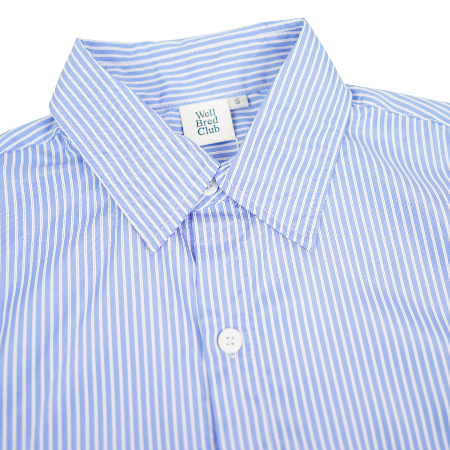 Wellbred Club Boxy Cropped Shirt - Blue