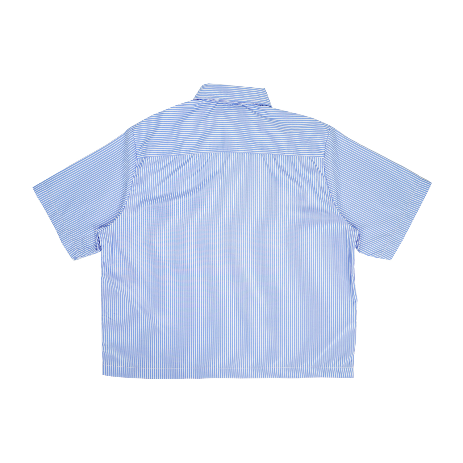 Wellbred Club Boxy Cropped Shirt - Blue