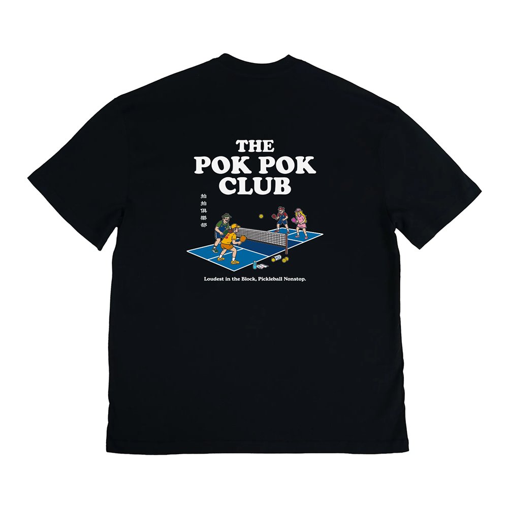 Happynauts The Pok Pok Club Tee - Black