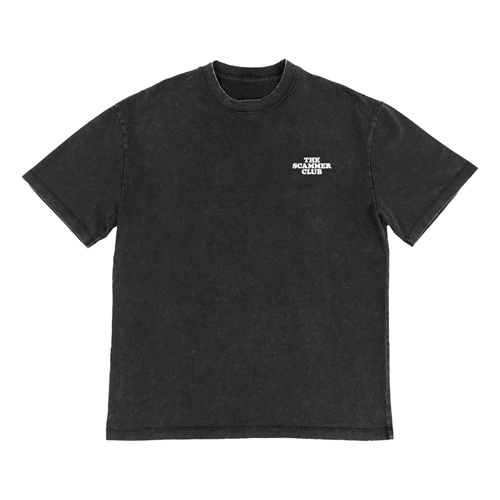 Happynauts The Scammer Club Tee - Washed Black