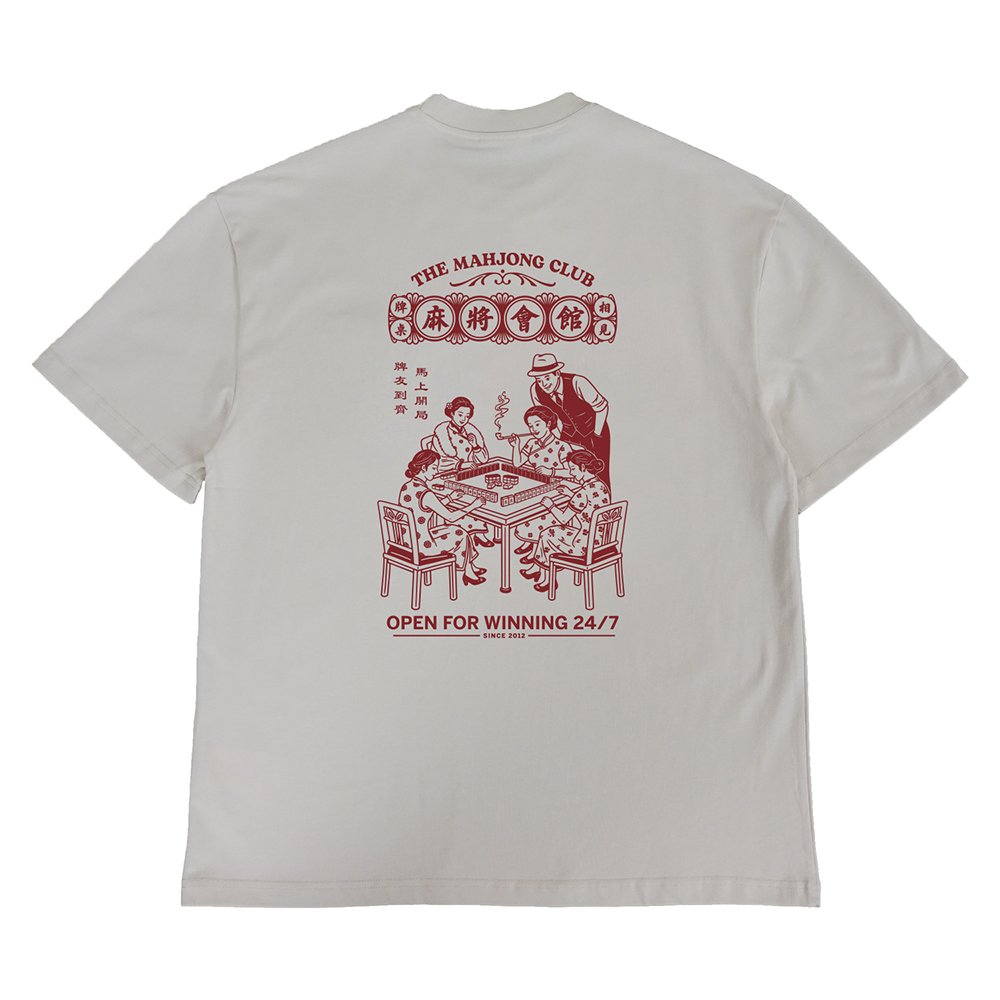 Happynauts The Mahjong Club 3 Tee - Beige
