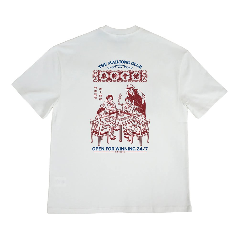 Happynauts The Mahjong Club 3 Tee - White