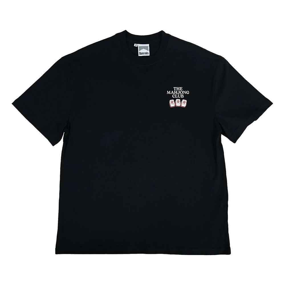 Happynauts The Mahjong Club 3 Tee - Black