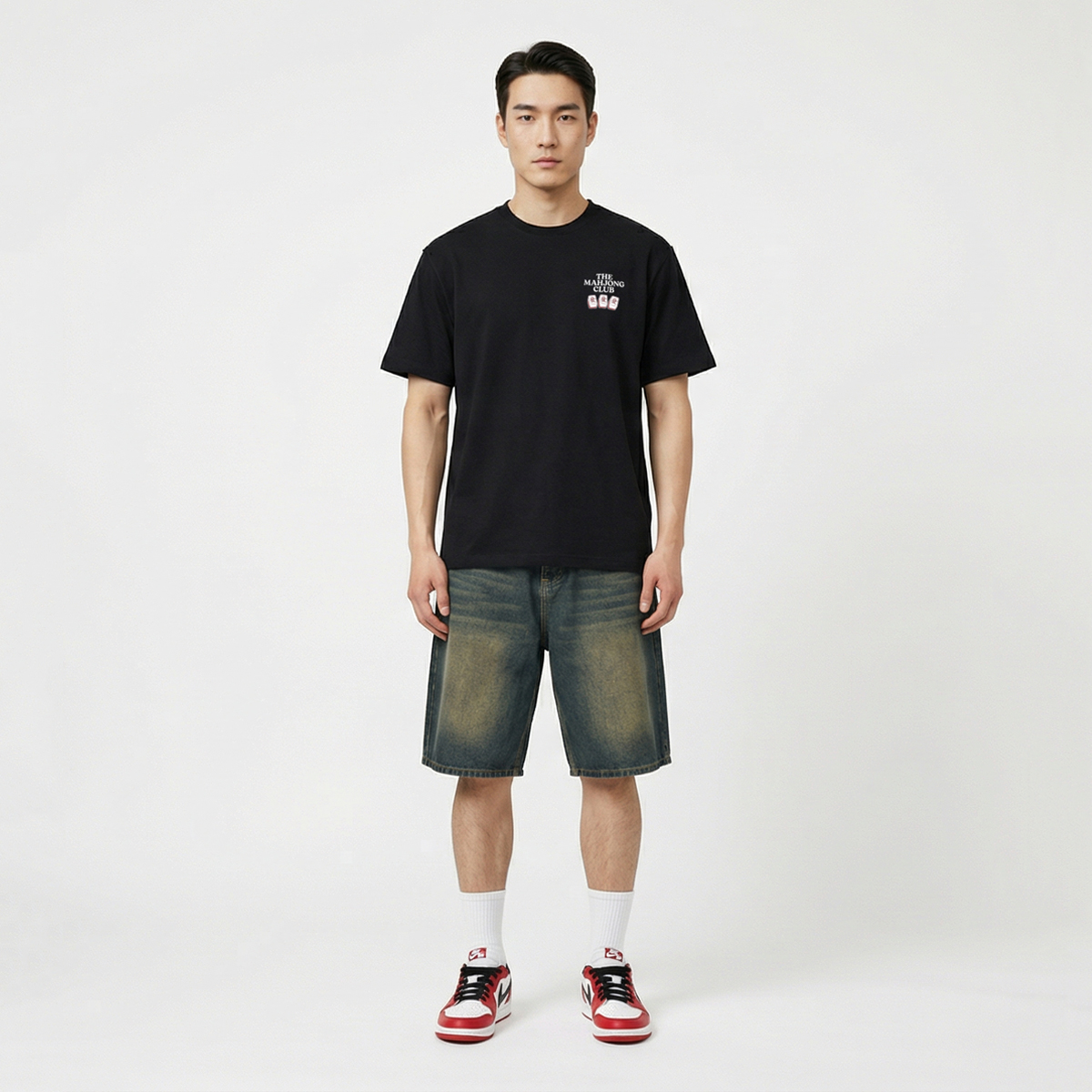 Happynauts The Mahjong Club 3 Tee - Black