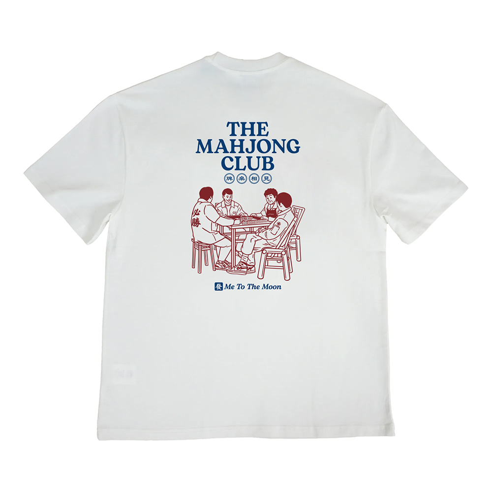 Happynauts The Mahjong Club 1 Tee - White