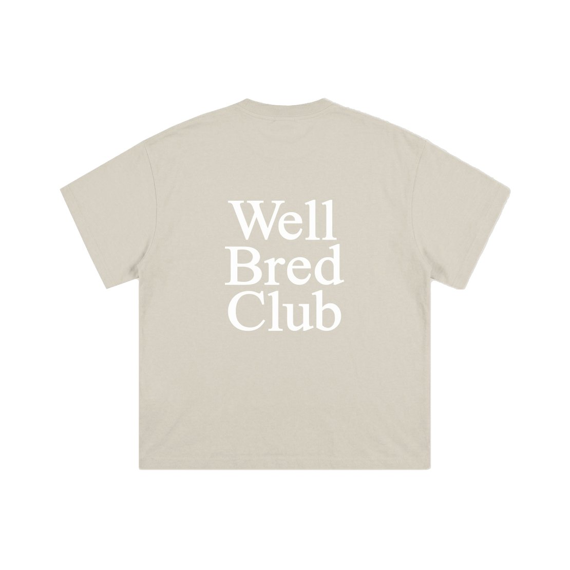 WellBred Club Kids Font Tee - Beige