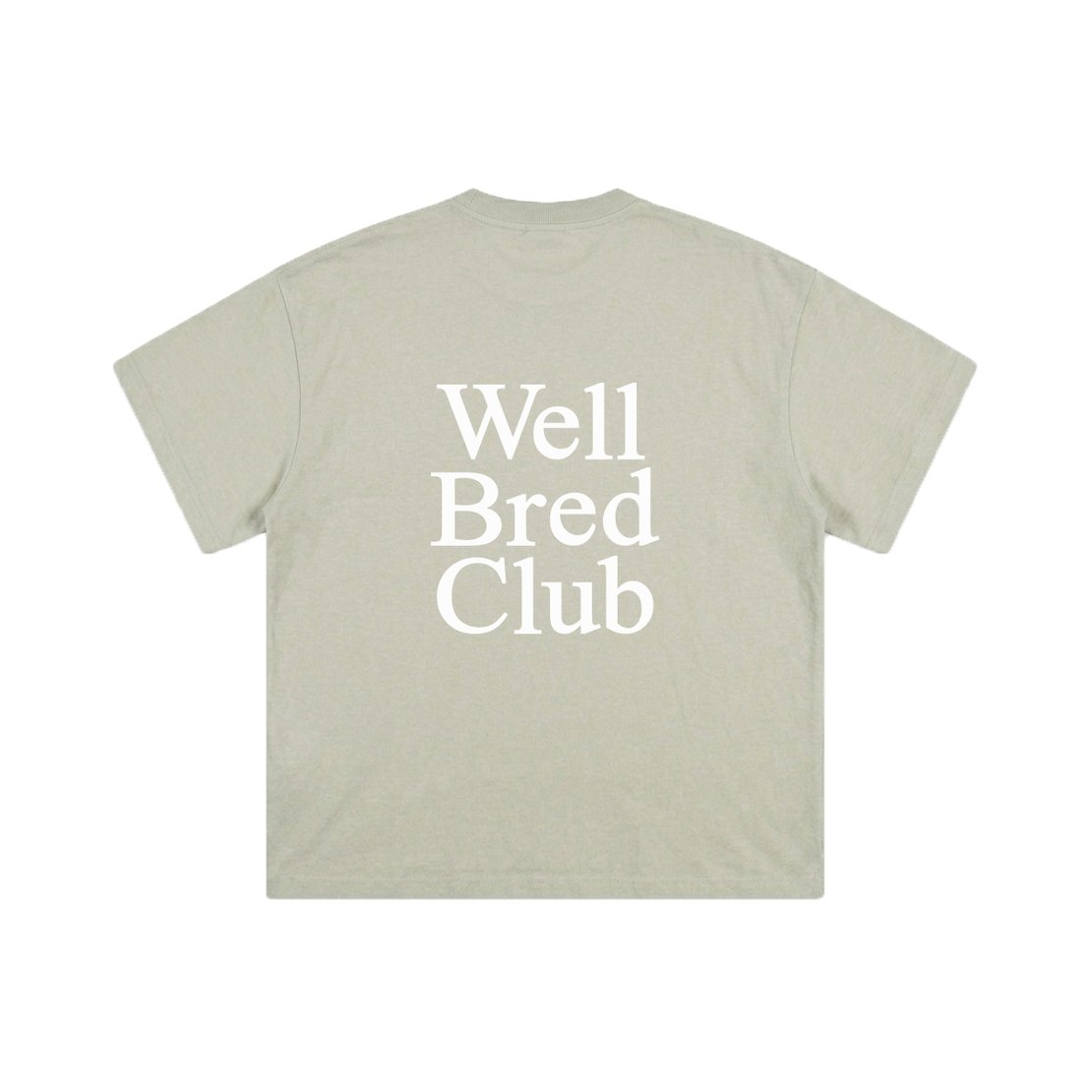 WellBred Club Kids Font Tee - Sage