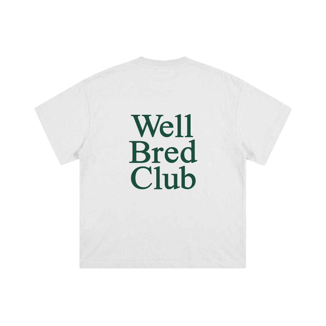 WellBred Club Kids Font Tee - White