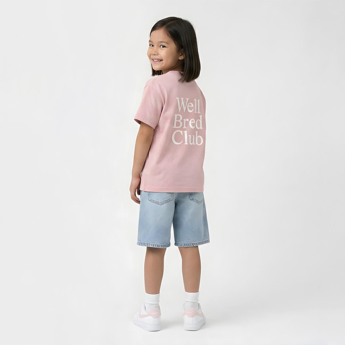 WellBred Club Kids Font Tee - Pink