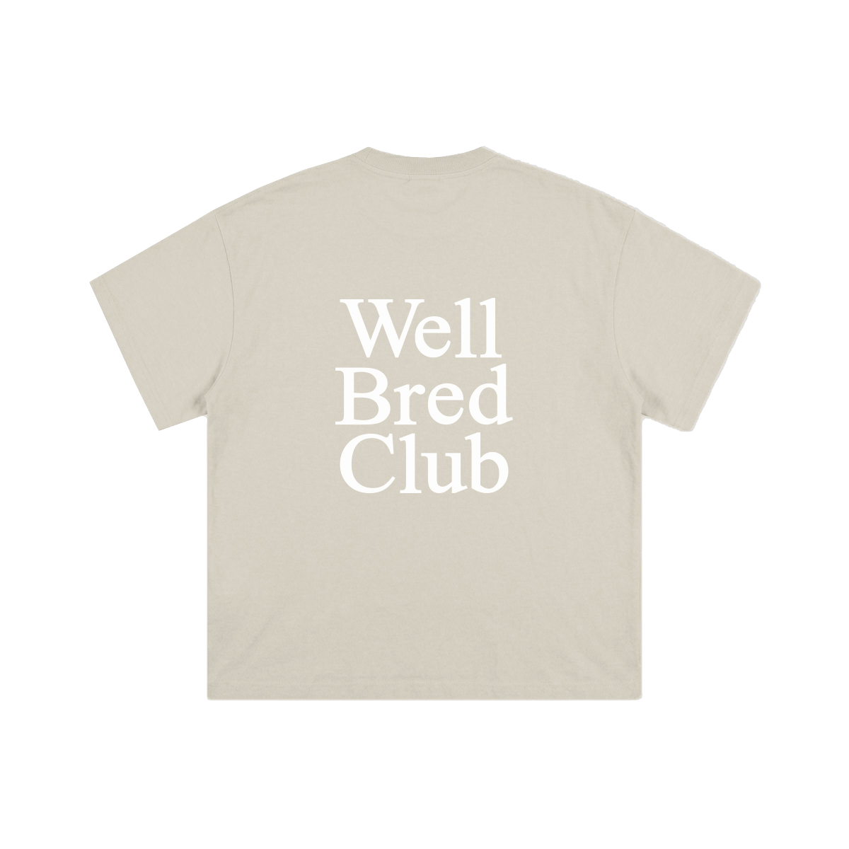 WellBred Club Kids Font Tee - Beige